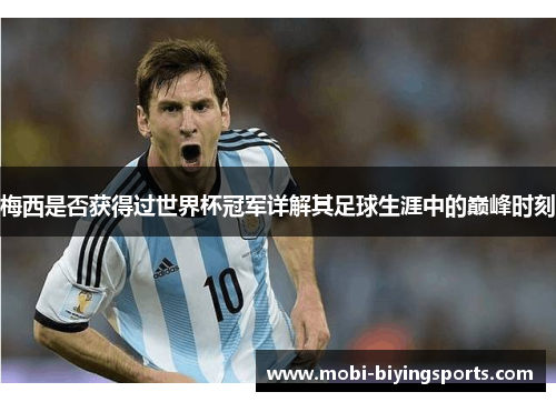 梅西是否获得过世界杯冠军详解其足球生涯中的巅峰时刻