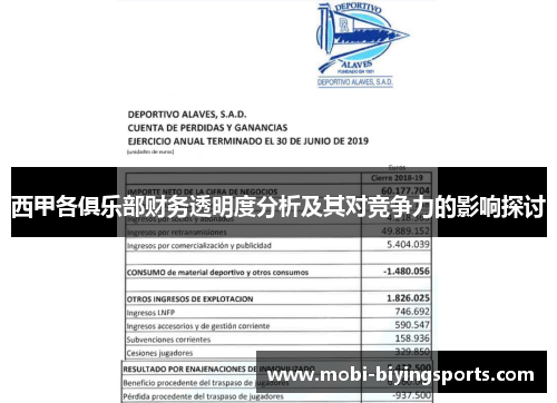 西甲各俱乐部财务透明度分析及其对竞争力的影响探讨 西甲各俱乐部财务透明度分析及其对竞争力的影响探讨